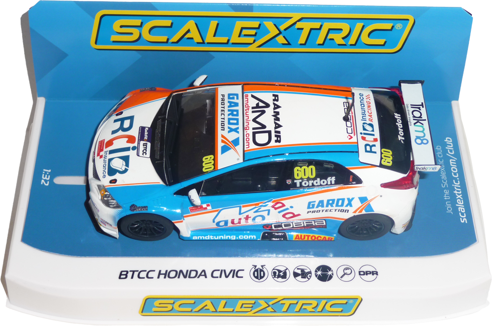 C4144 - Honda Civic Tyre R - BTCC 2019 #600 S.Tordoff - FlatoutSlotCars