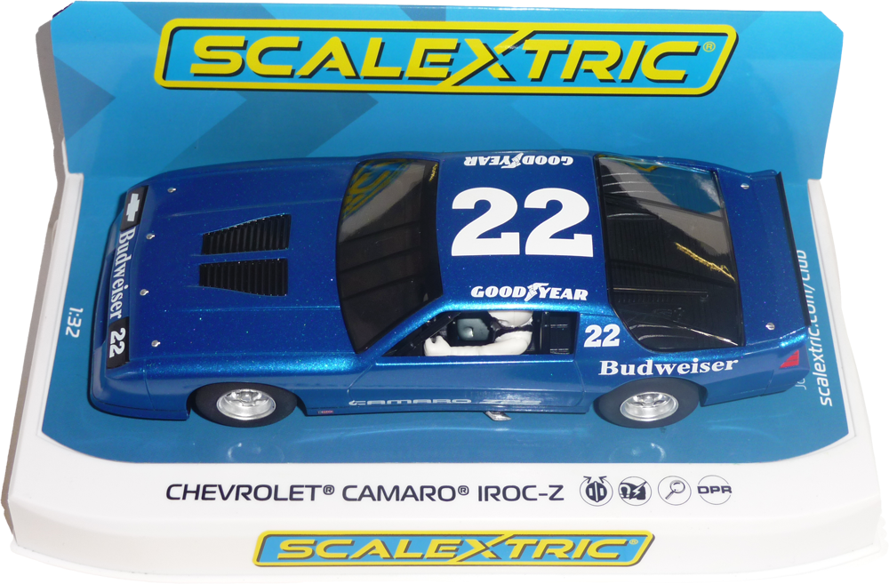 C4145 - Chevrolet Camaro Z28 IROC - #22 Budweiser - FlatoutSlotCars