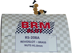 RS-208A RevoSlot Brass nuts H1.0mm - FlatoutSlotCars