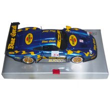 RS0103 - Porsche 911 GT1 - SPA 1999 - Blue Coral #5  https://www.flatoutslotcars.com.au/products/rs0103-porsche-911-gt1-spa-1999-blue-coral-5  WHERE: SPA 1999 British GT Championship CHASSIS: Aluminium floating adjustable chassis LIGHTS: None MOTOR: 21,000rpm MOTOR CONFIGURATION: Anglewinder AXLE: calibrated steel 3mm with brass axle spacers BALL BEARINGS: front and rear GEARS: Spur 33t / Pinion 12t MAGNET: supplied but requires installation WHEELS: Alloy TYR…