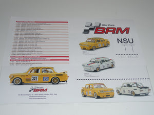 BRM 1:24  NSU TT 1300 BRM-SC06 #2  Free Postage on Orders over $40 - FlatoutSlotCars
