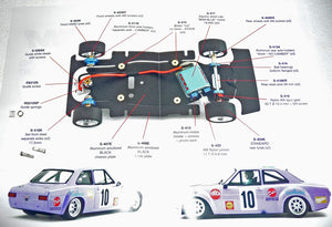 BRM Ford Escort BRM128  #10  Free Postage on Orders over $40 - FlatoutSlotCars