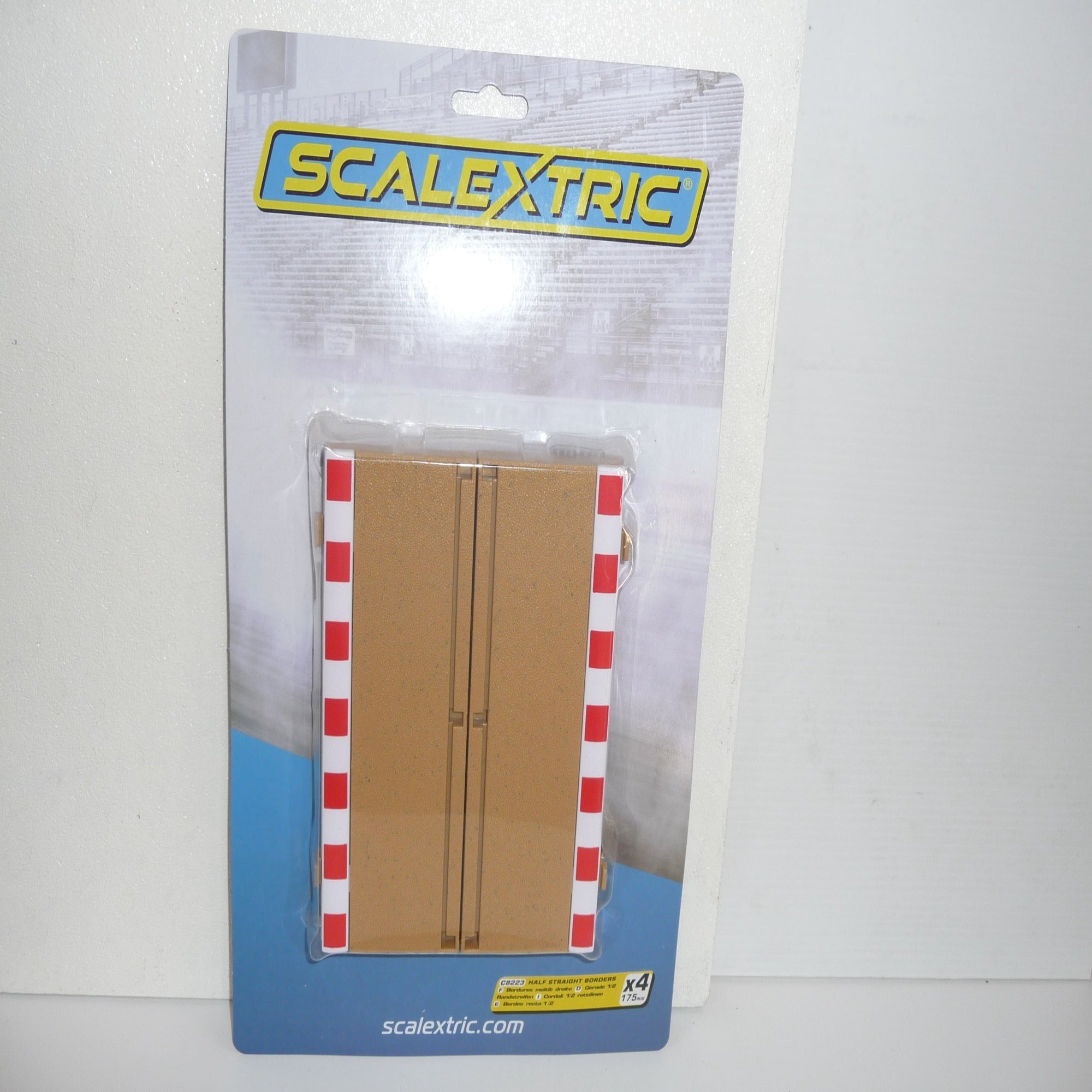 Scalextric Half Straight Borders X4 C8223 Free Postage on Orders over $40